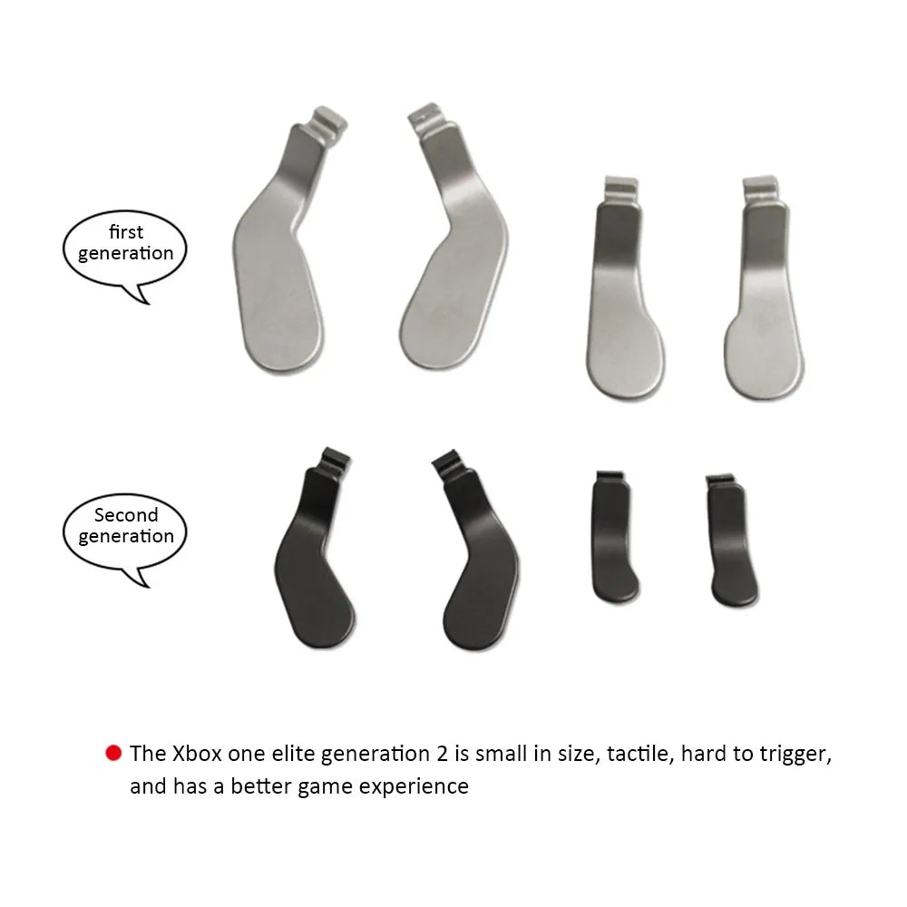 AOLION PGXB1033 Ovladač Xbox One Elite 2 4ks Kovová pádla Náhradní díly zadní spouště AOLION PGXB1033 Ovladač Xbox One Elite 2 4ks Kovová pádla Náhradní díly zadní spouště